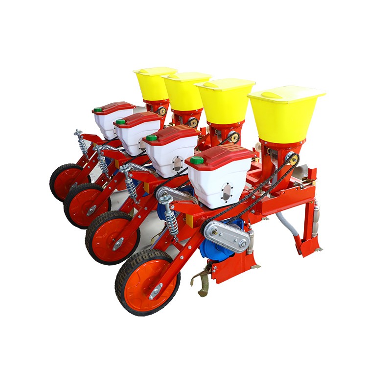 Traktor sing dipasang wiji jagung